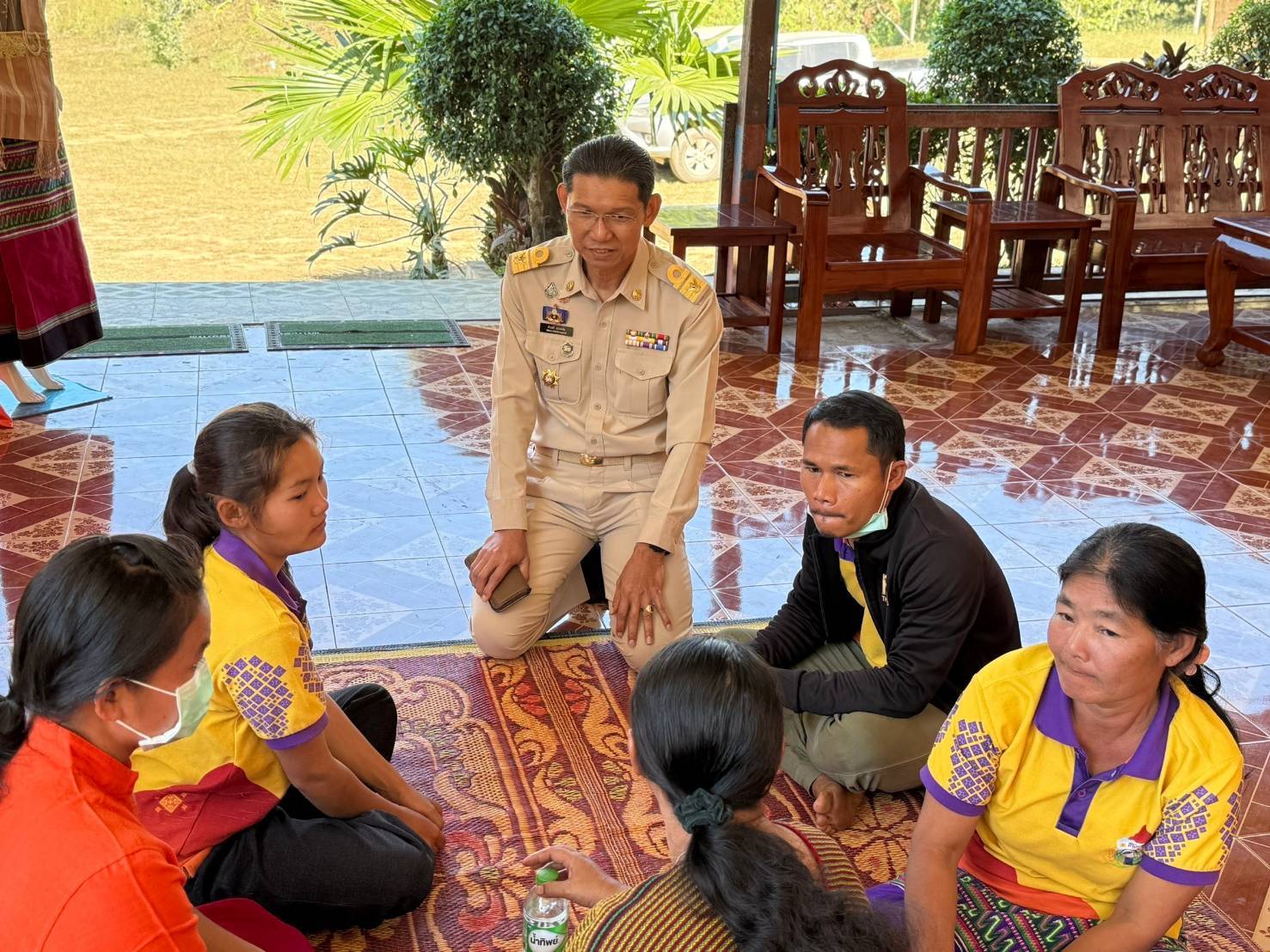 พช. กาญจนบุรี ลงพื้นที่รับการตรวจเยี่ยมติดตามความก้าวหน้าการดำเนินงานโครงการพัฒนาชุมชน ในเขตรักษาพันธุ์สัตว์ป่า และอุทยานแห่งชาติจังหวัดกาญจนบุรี ภายใต้มูลนิธิภูบดินทร์ ในพระบรมราชูปถัมภ์ จากพลเอกไพบูลย์ คุ้มฉายา องคมนตรี