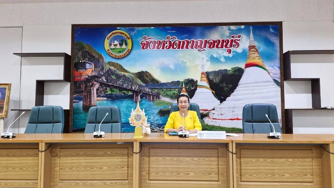 จังหวัดกาญจนบุรี จัดประชุมเชิงปฏิบัติการส่งเสริมการบูรณาการกลไกการขับเคลื่อนการขจัดความยากจนและพัฒนาคนทุกช่วงวัยอย่างยั่งยืนตามหลักปรัชญาของเศรษฐกิจพอเพียงจังหวัดกาญจนบุรี (คจพ.จ.กาญจนบุรี) ครั้งที่ 1/2568