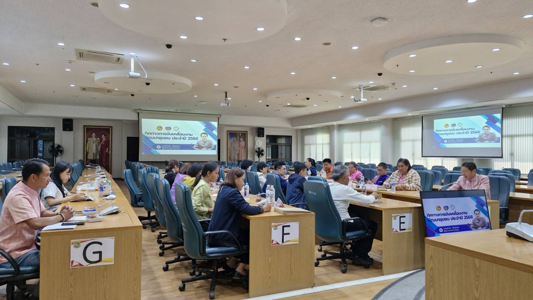 พช. กาญจนบุรี รับการตรวจติดตามงานตามนโยบายกรมการพัฒนาชุมชน ประจำปี 2568 จากผู้ตรวจราชการกรมการพัฒนาชุมชน (นายอาทร พิมชะนก)