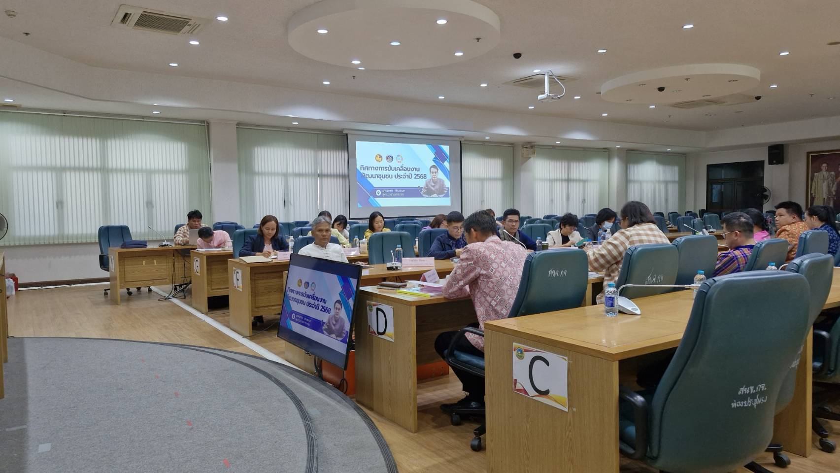 พช. กาญจนบุรี รับการตรวจติดตามงานตามนโยบายกรมการพัฒนาชุมชน ประจำปี 2568 จากผู้ตรวจราชการกรมการพัฒนาชุมชน (นายอาทร พิมชะนก)