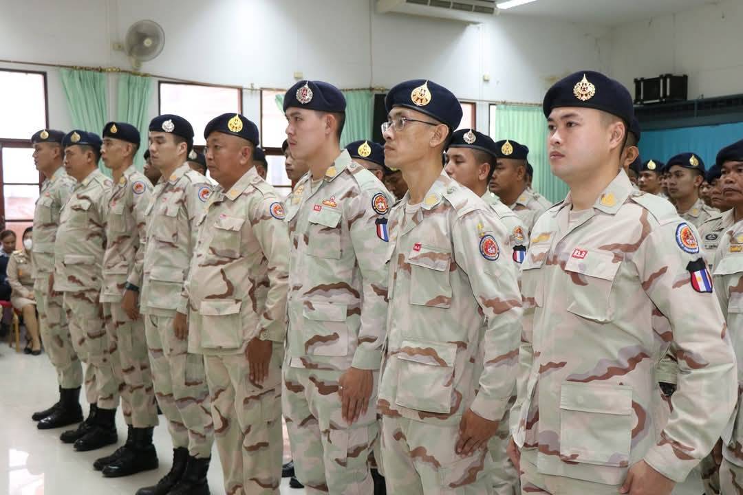 พจ.กาญจนบุรี ร่วมพิธีกระทำสัตย์ปฏิญาณตนต่อธงประจำกองอาสารักษาดินแดนจังหวัดกาญจนบุรี(ธงชัยเฉลิมพล) เนื่องในวันคล้ายวันสถาปนากองอาสารักษาดินแดน ครบรอบปีที่ 71