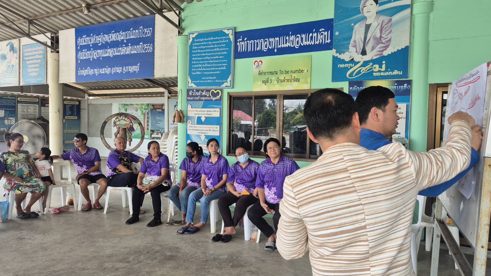 พช. กาญจนบุรี ต้อนรับเจ้าหน้าที่สำนักพัฒนาทุนและองค์กรการเงินชุมชน ในการลงพื้นที่่จัดการความรู้งานทุนชุมชน ในพื้นที่จังหวัดกาญจนบุรี