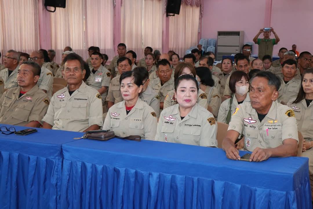 พจ.กาญจนบุรี ร่วมงานวันอาสาสมัครป้องกันภัยฝ่ายพลเรือน (อปพร.) ประจำปี 2568