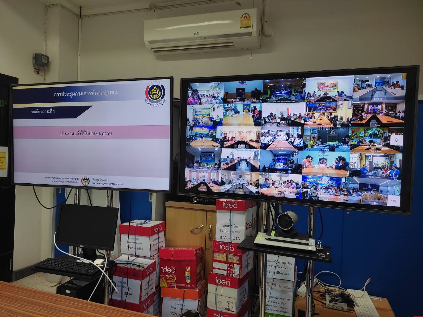 พช. กาญจนบุรี ร่วมการประชุมกรมการพัฒนาชุมชน ครั้งที่ 3/2568