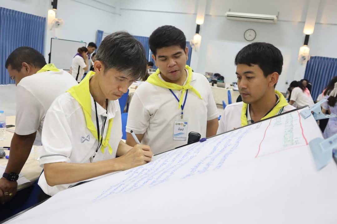 พจ.กาญจนบุรี เป็นวิทยากรบรรยายและฝึกปฏิบัติ หัวข้อ ทักษะการพัฒนาโครงการและการวางแผนพัฒนาชุมชน แก่“นักพัฒนาชุมชน” รุ่นที่ 50