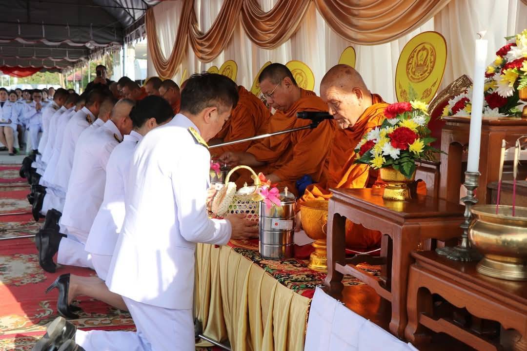 พจ.กาญจนบุรี ร่วมพิธีวันที่ระลึก “วันคล้ายวันสวรรคตสมเด็จพระนเรศวรมหาราช” ประจำปี พ.ศ. 2568