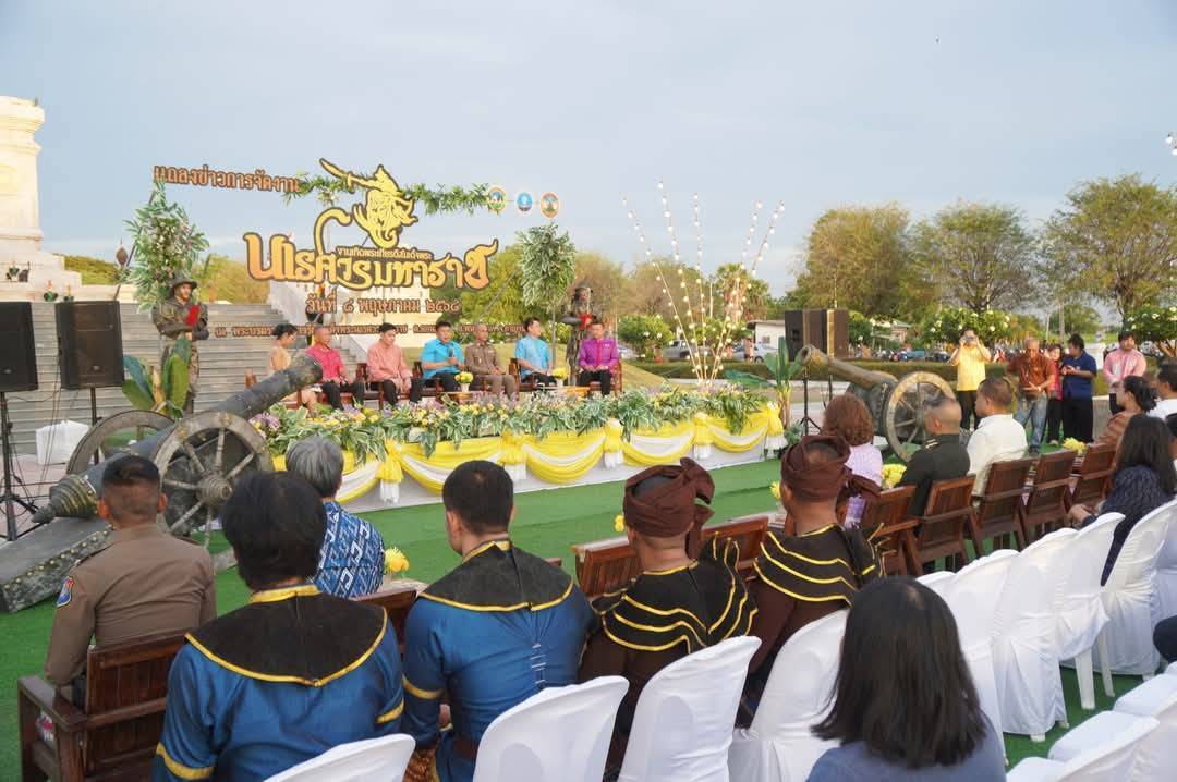 พจ.กาญจนบุรี ร่วมแถลงข่าวการจัดงานเทิดพระเกียรติสมเด็จพระนเรศวรมหาราช ประจำปี พ.ศ. 2568 ในระหว่างวันที่ 16 – 25 พฤษภาคม 2568 ระยะเวลา 10 วัน 10 คืน