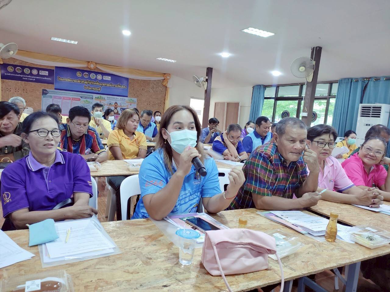 พช.กาญจนบุรี จัดโครงการประชุมเชิงปฏิบัติการส่งเสริมกิจกรรมเครือข่ายกลุ่มออมทรัพย์เพื่อการผลิตระดับจังหวัด