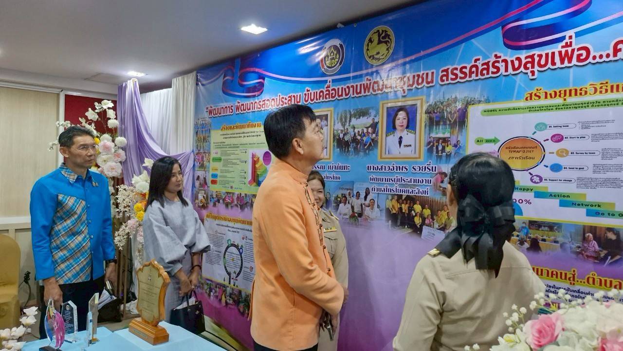 พช. กาญจนบุรี นำข้าราชการเข้ารับการคัดเลือกข้าราชการ ลูกจ้างประจำ และพนักงานราชการดีเด่น กรมการพัฒนาชุมชน ประจำปี พ.ศ. 2568