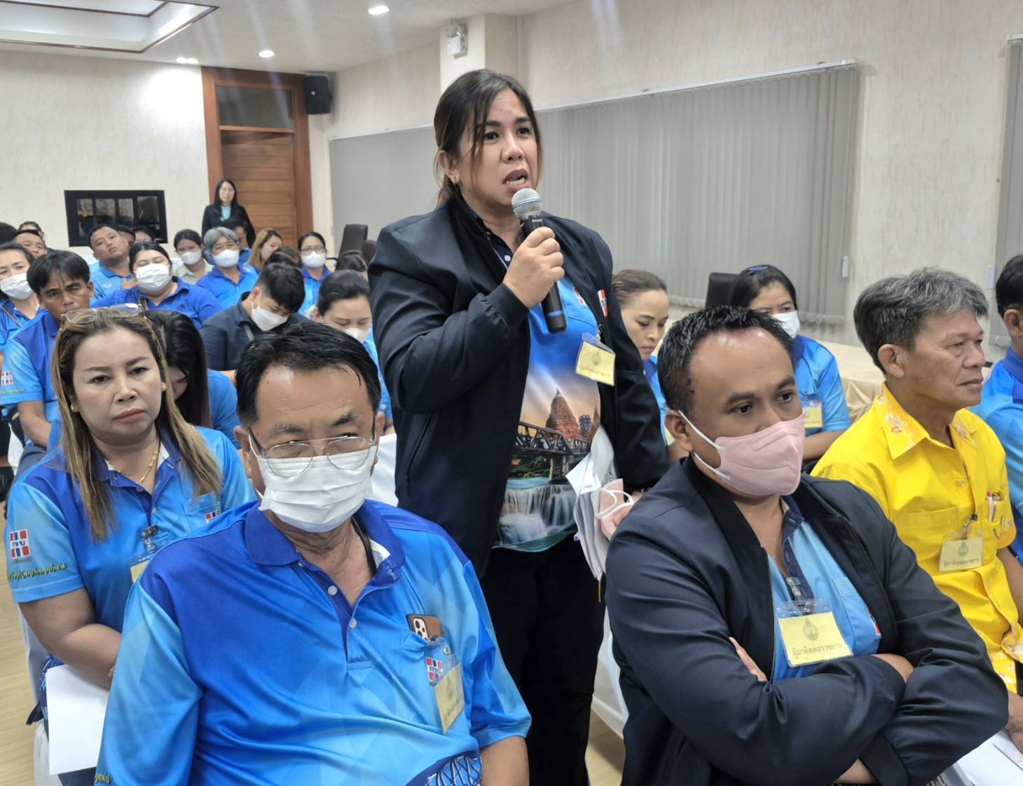 พช.กาญจนบุรี นำ คณะกรรมการกองทุนหมู่บ้านและชุมชนเมืองจังหวัดกาญจนบุรี เข้าร่วมโครงการ “ร่วมใจไกล่เกลี่ย 2025” ประจำปีงบประมาณ พ.ศ.2568