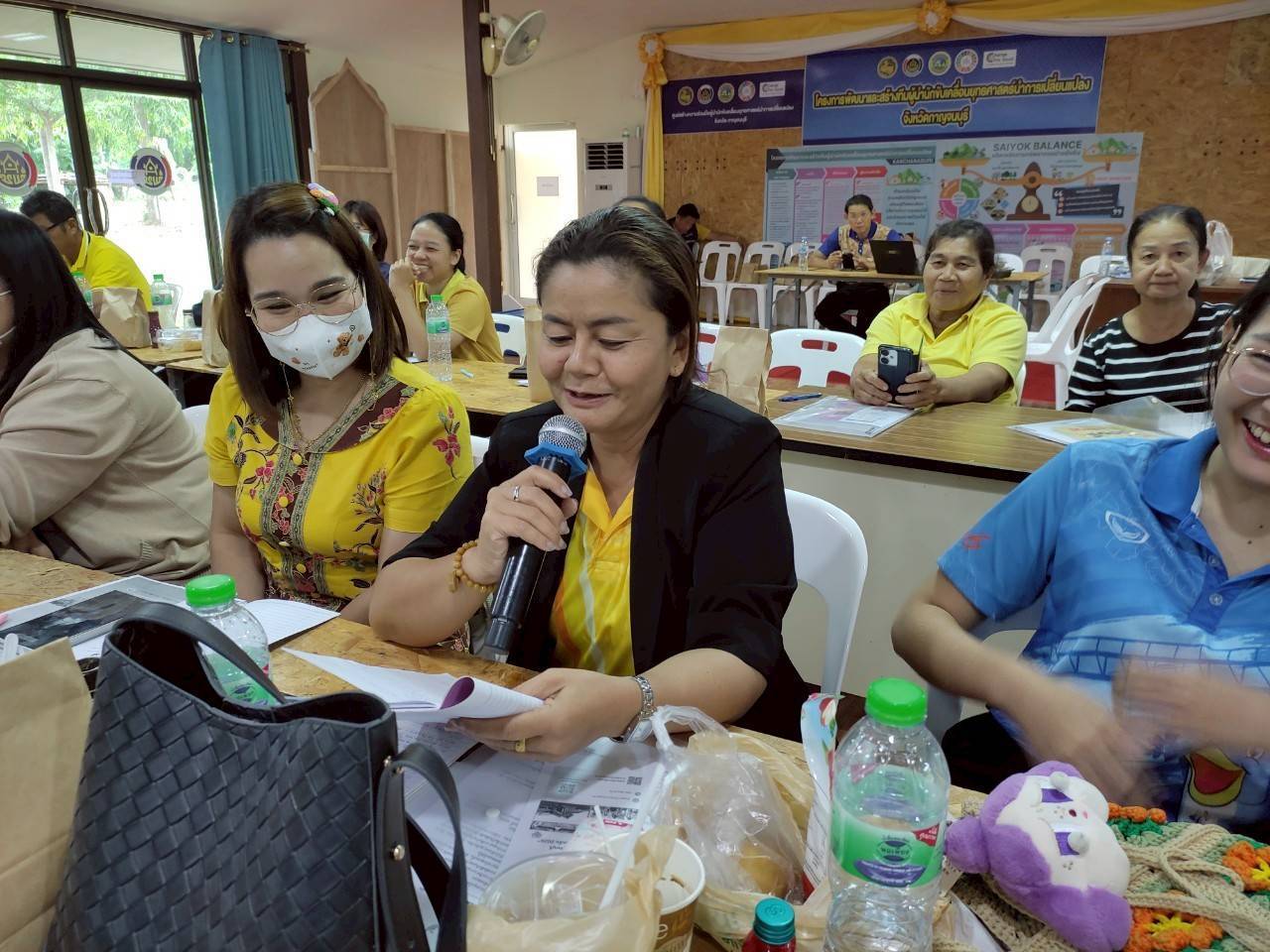 พช.กาญจนบุรี จัดโครงการประชุมเชิงปฏิบัติการเสริมสร้างธรรมาภิบาลกลุ่มออมทรัพย์เพื่อการผลิต