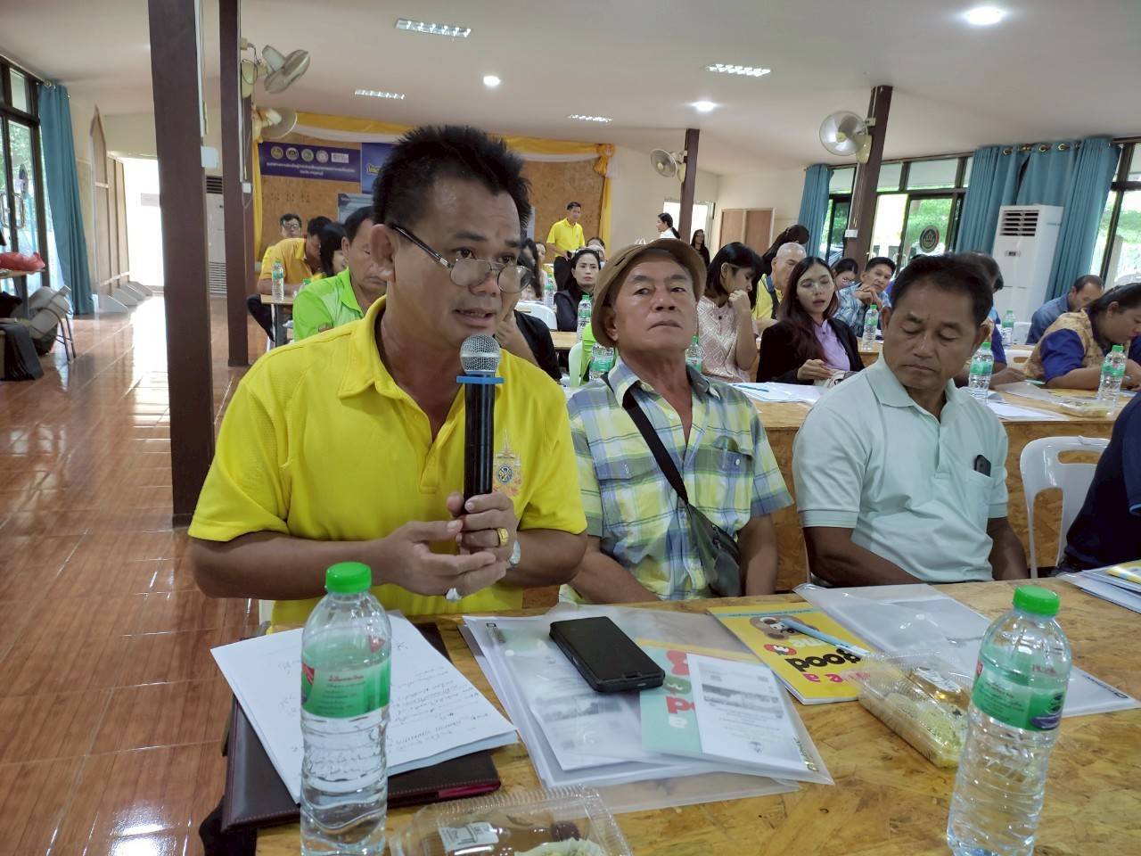 พช.กาญจนบุรี จัดโครงการประชุมเชิงปฏิบัติการเสริมสร้างธรรมาภิบาลกลุ่มออมทรัพย์เพื่อการผลิต